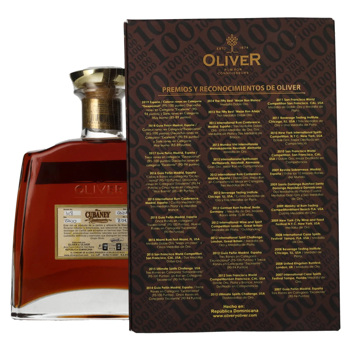 Ron Cubaney Centenario Ultra Premium 41% vol. 0,7l en boîte cadeau