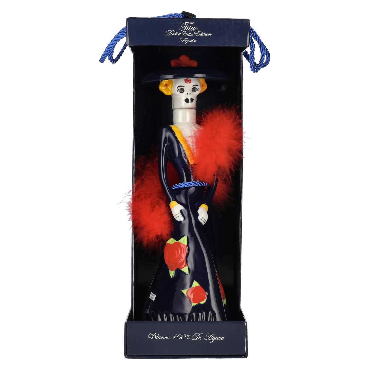 Dona Celia Tequila Blanco 100% de Agave 40% Vol. 0,7l en boîte cadeau