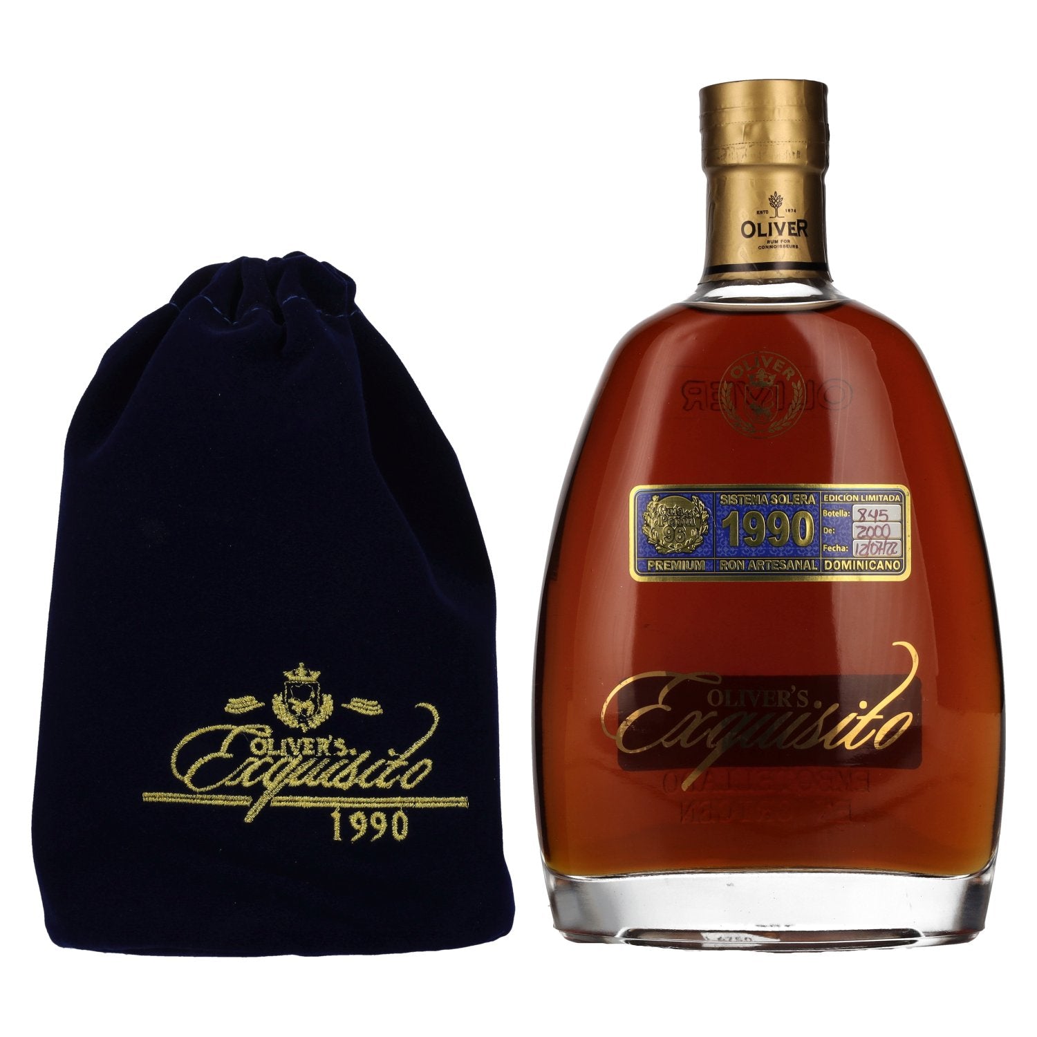 Oliver's Exquisito Sistema Solera Ron 1990 40% vol. 0,7l