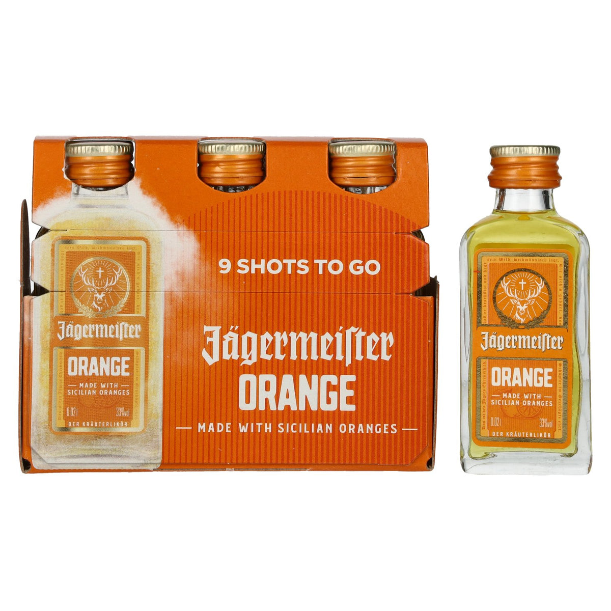 Jägermeister Orange 33% vol. 9x0,02l