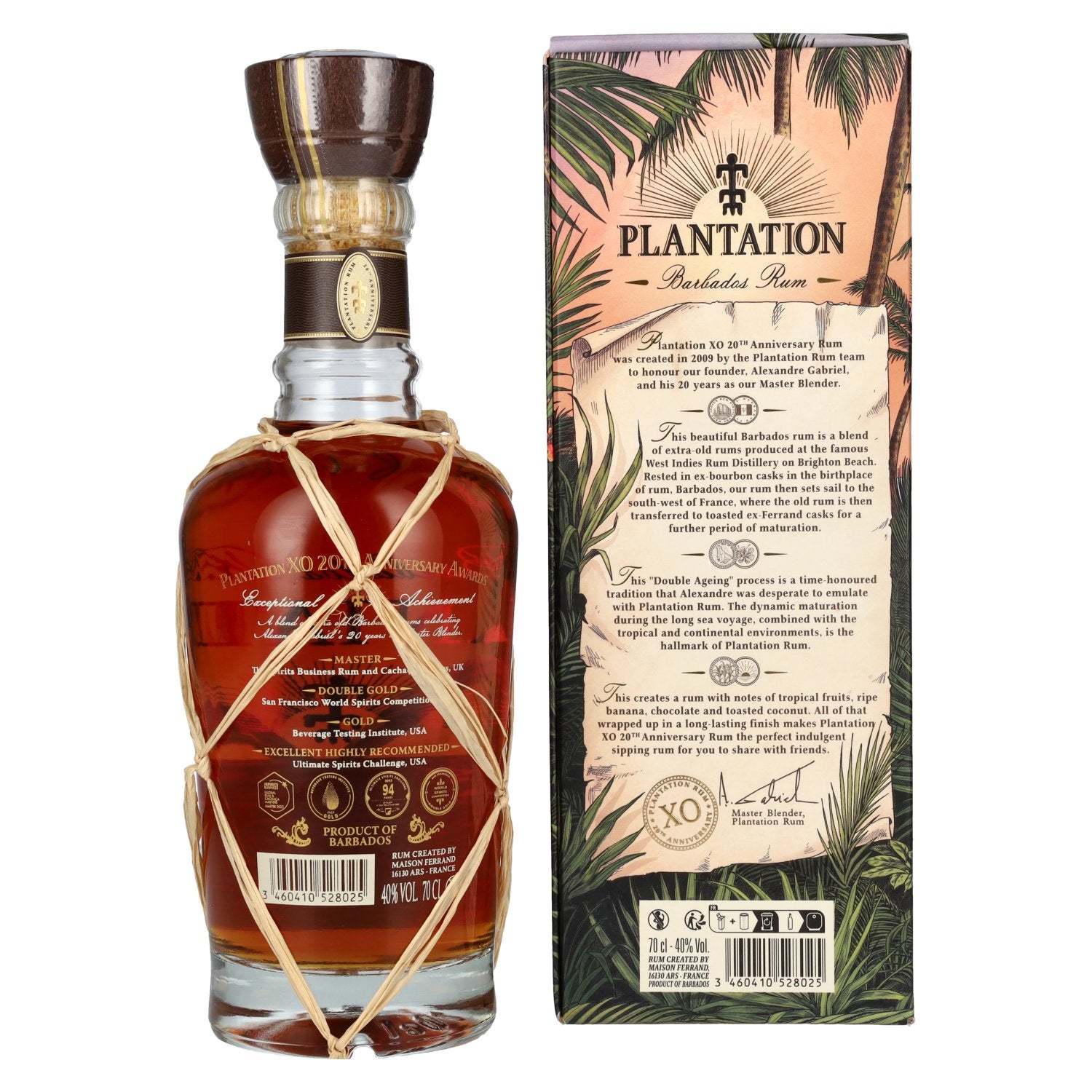 Plantation Rum BARBADOS XO 20th Anniversary 40% Vol. 0,7l in Geschenkbox