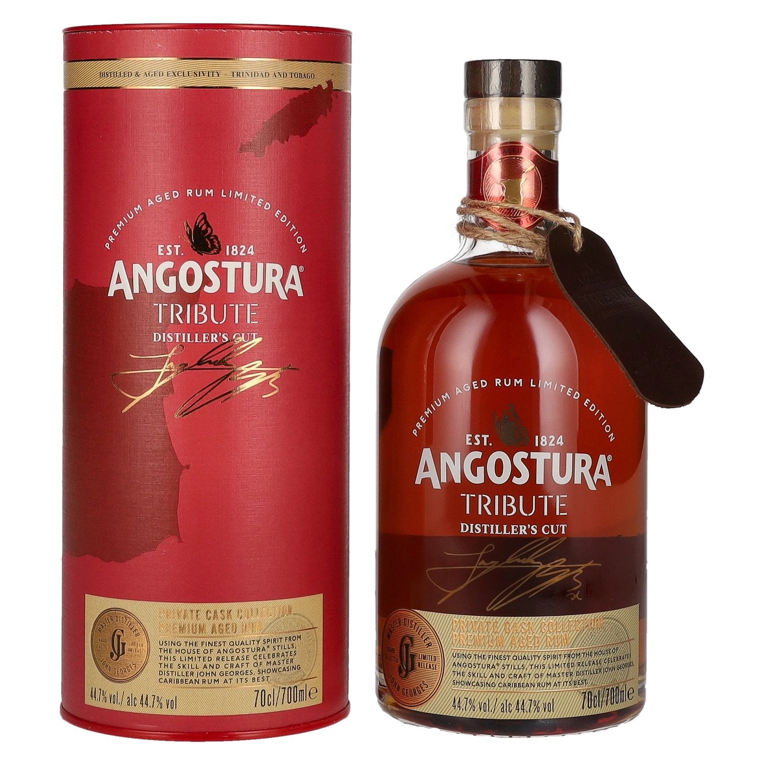 Angostura Tribute Distiller’s Cut Premium Aged Rum Limited Edition 44.7% vol. 0.7l in a gift box