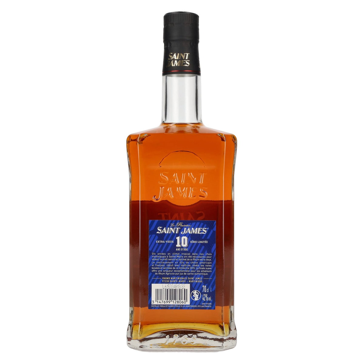 Saint James 10 Years Old Extra Vieux Agricole Rhum, Martinique AOC, Limited Edition 2025, 42% vol., 0.7 l