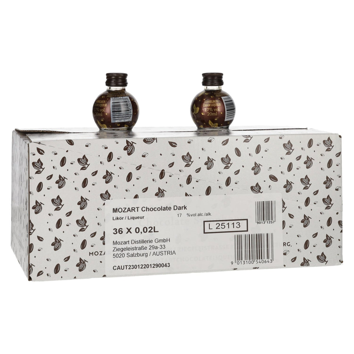 Mozart Chocolate Dark Sahnelikör 17% Vol. 36x0,02l