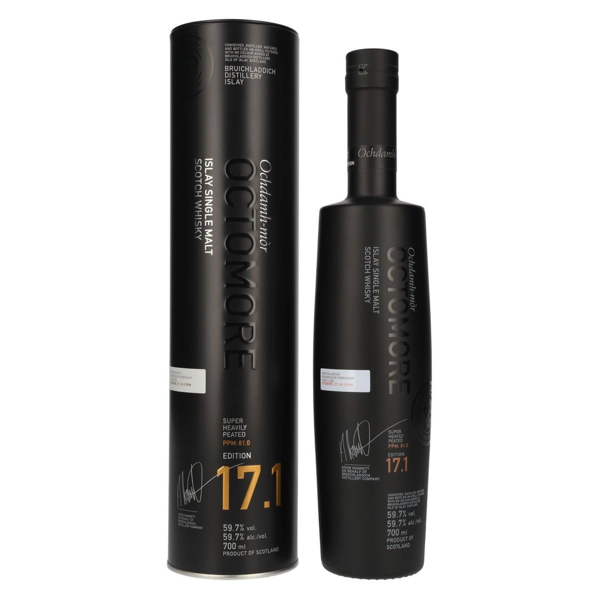 Octomore EDITION: 17.1 Super Heavily Peated Islay Single Malt Release 2026 59,7% Vol. 0,7l in Tinbox