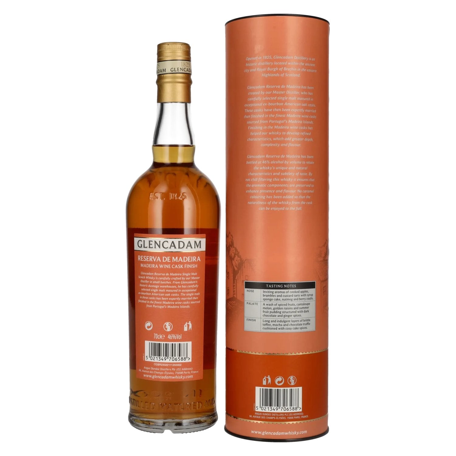 Glencadam RESERVA DE MADEIRA Single Malt MADEIRA CASK FINISH 46% Vol. 0,7l in Geschenkbox