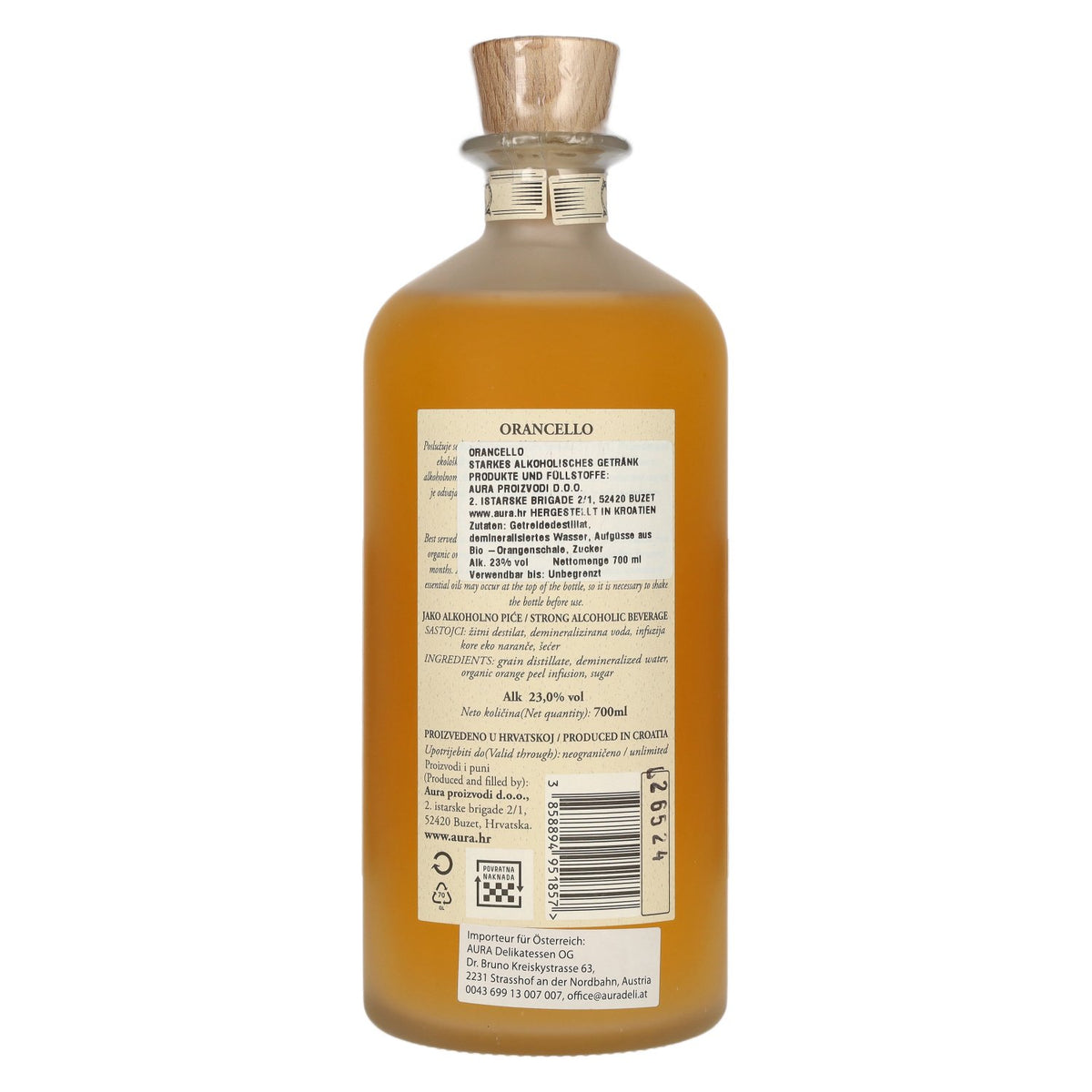 Aura ORANCELLO 23% ABV 0.7l