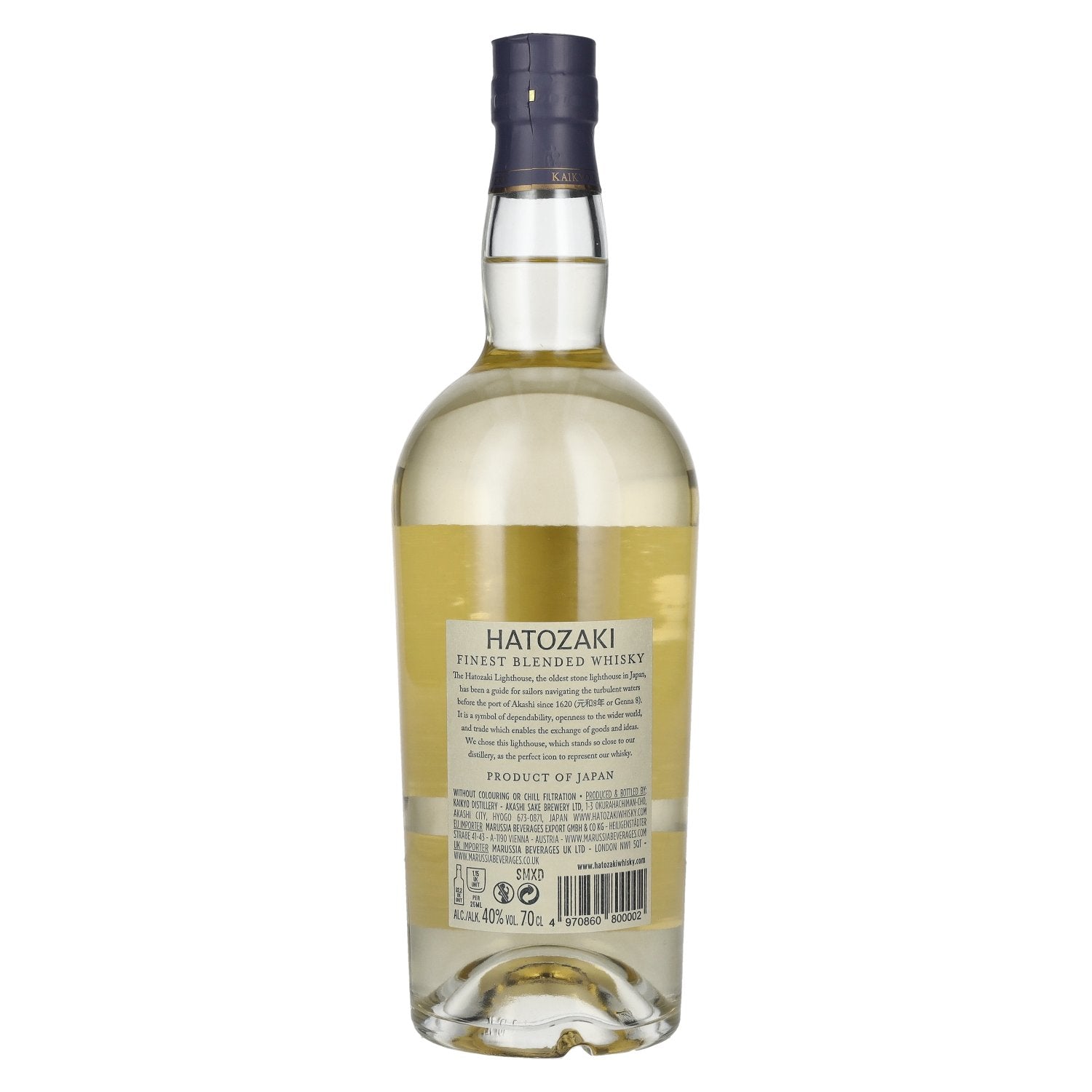 Hatozaki Finest Japanese Blended Whisky 40% vol. 0,7l