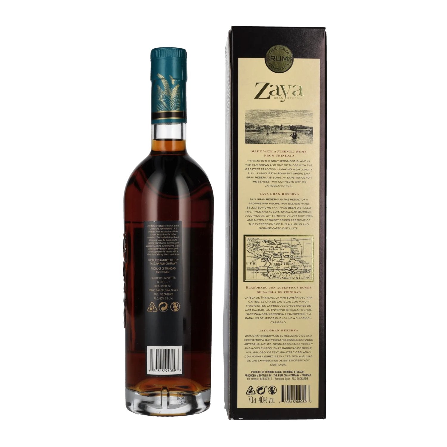 Zaya GRAN RESERVA Spirit Drink 40% Vol. 0,7l in Geschenkbox