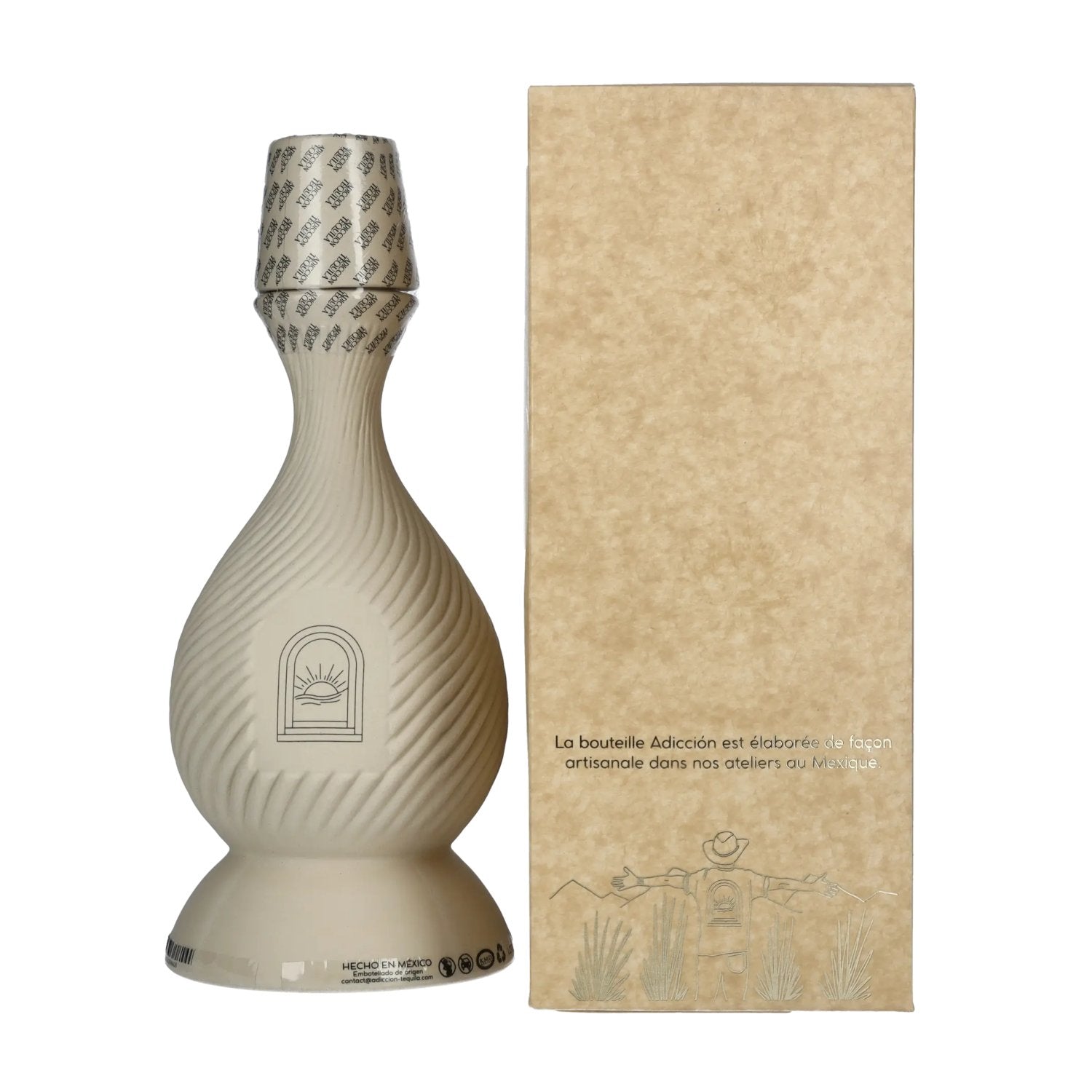 ADICCIŌN Tequila Mezcal Artisanale Jeune 40 % vol. 0,7 l dans un coffret cadeau