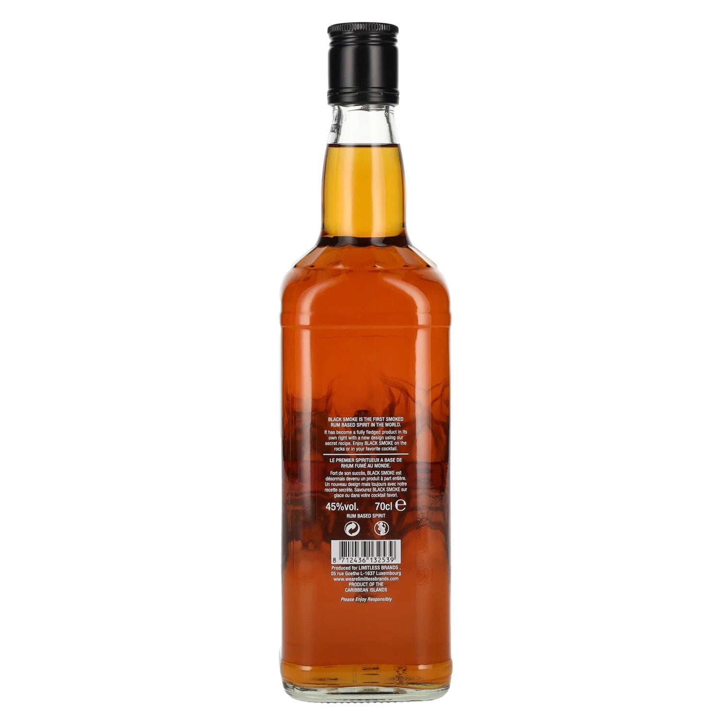 BLACK Smoke Rum Based Spirit 45% Vol. 0,7l