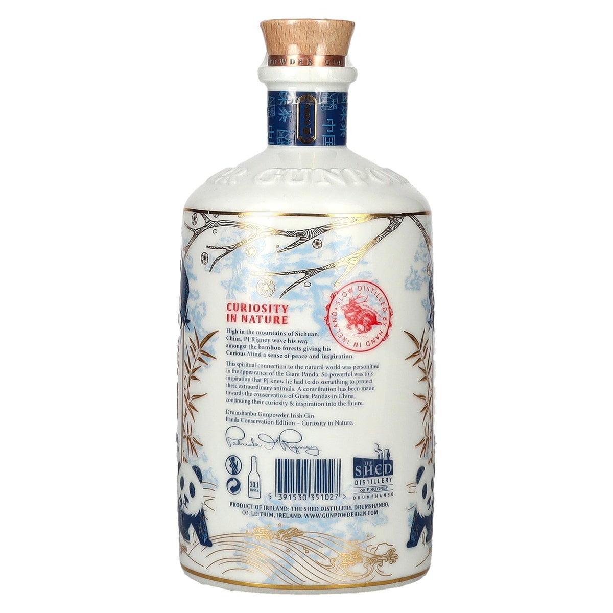 Drumshanbo Gunpowder Irish Gin Panda Conservation Edition 43% Vol. 0,7l