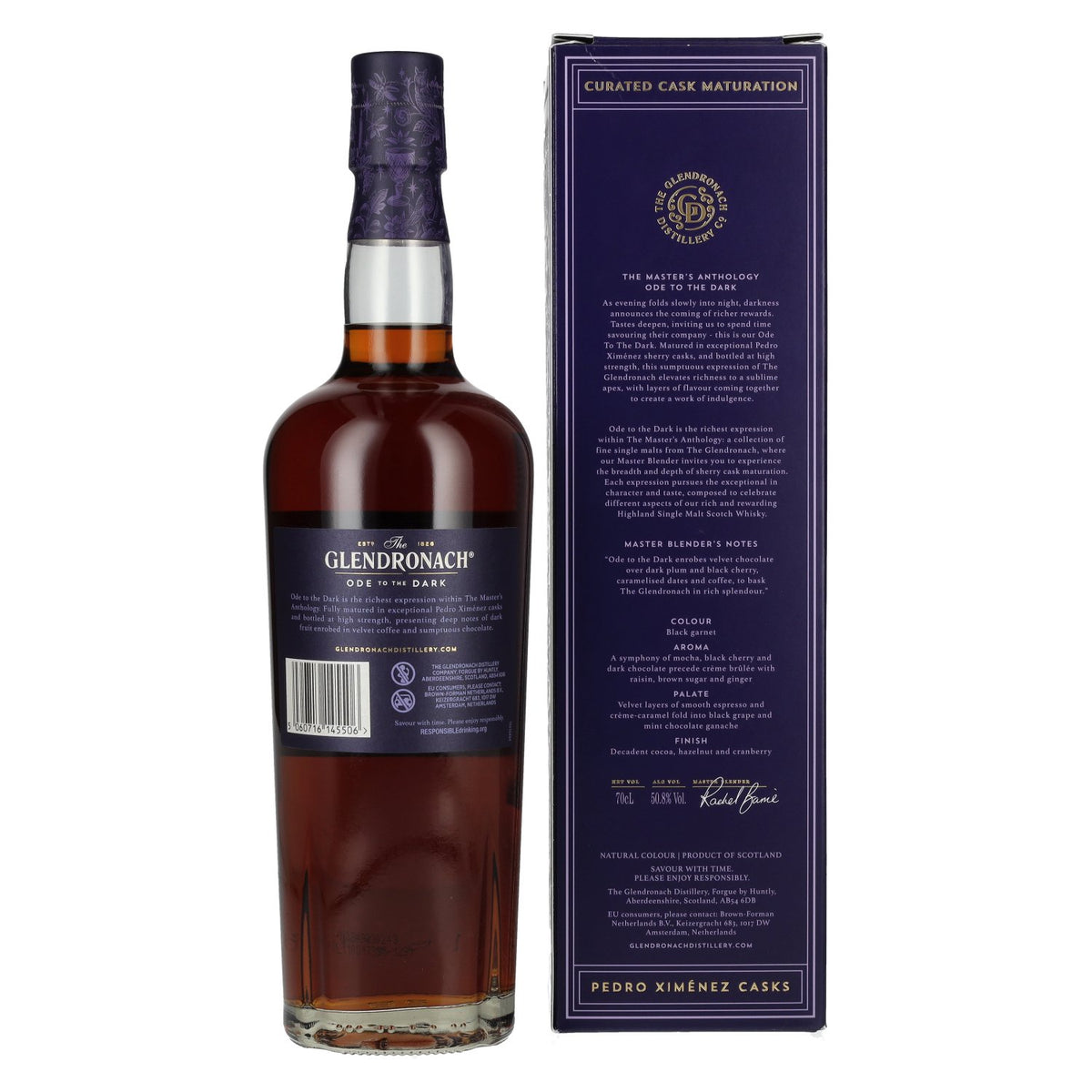 The GlenDronach ODE TO THE DARK Highland Single Malt 50,8% vol. 0,7l en coffret cadeau