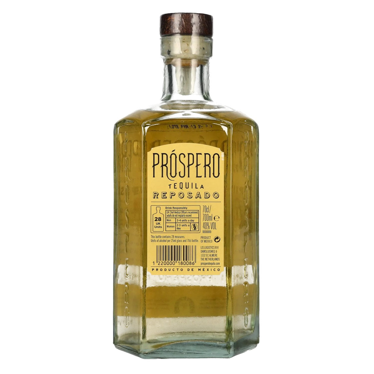 Próspero Tequila Reposado 100% De Agave by Rita Ora 40% Vol. 0,7l