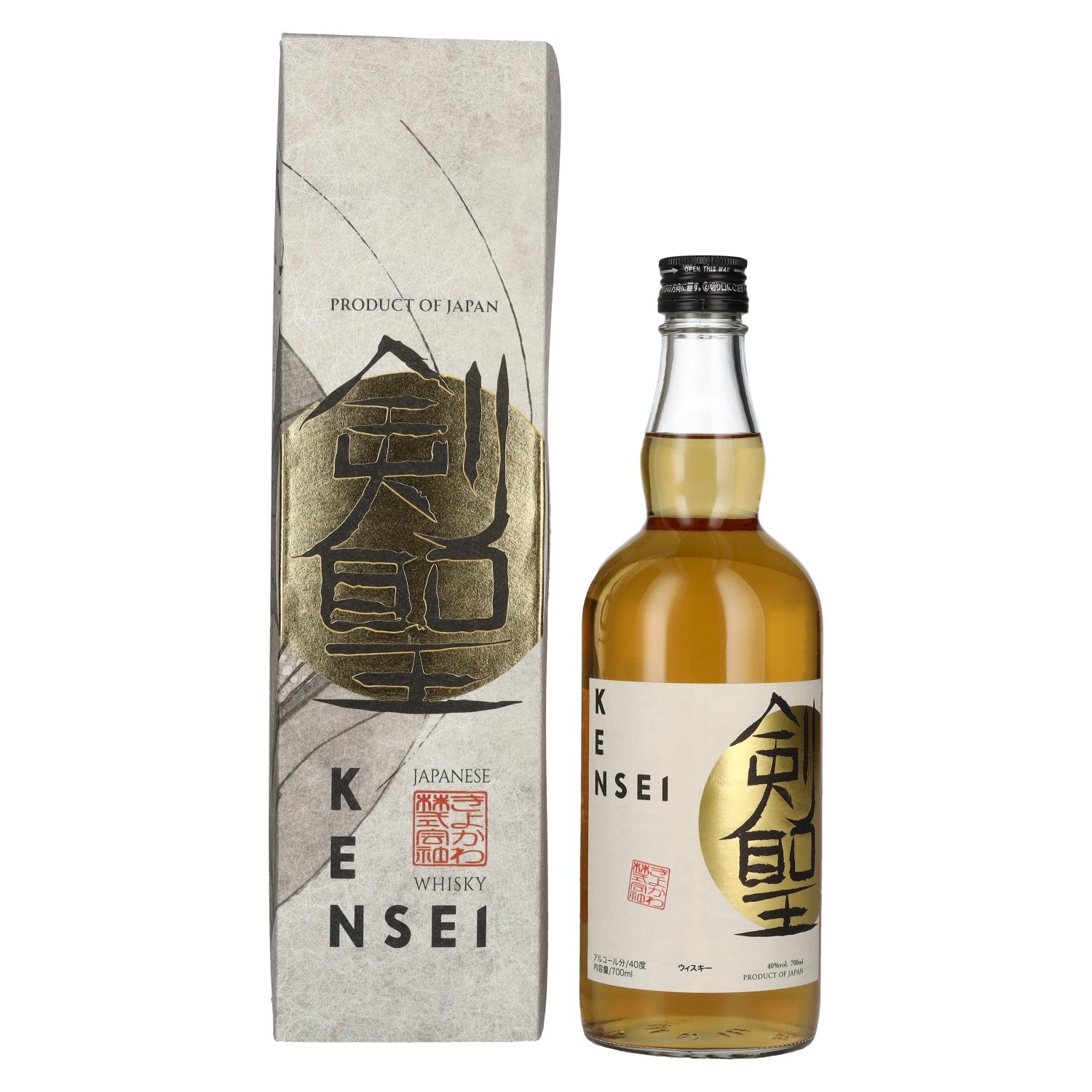 KENSEI Blended Japanese Whisky 40% vol. 0,7l en boîte cadeau