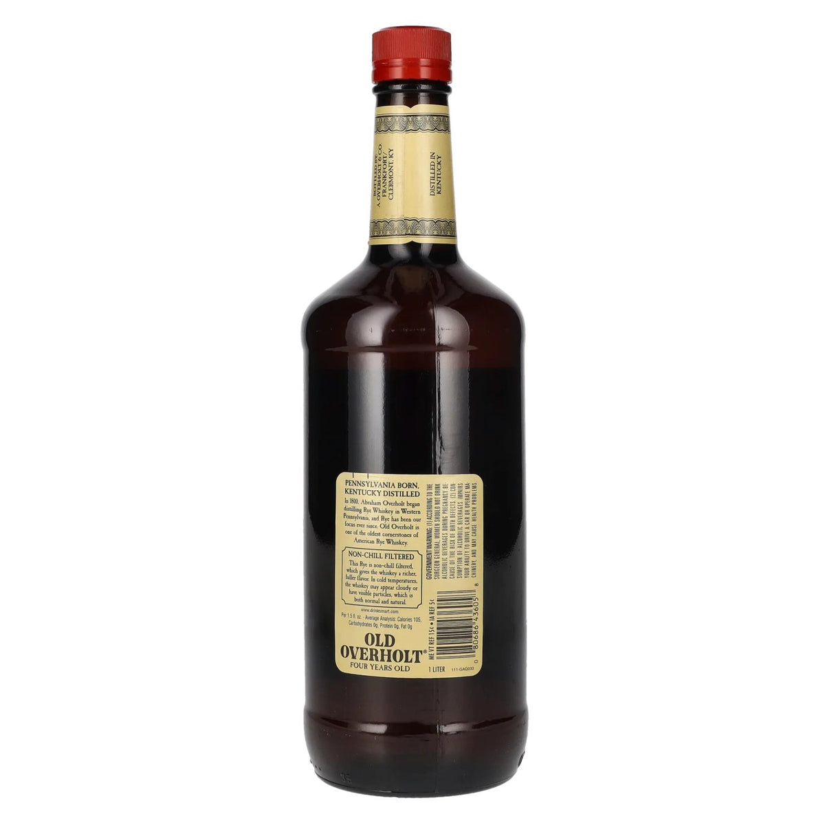 Old Overholt Straight Rye Whiskey 43% Vol. 1l