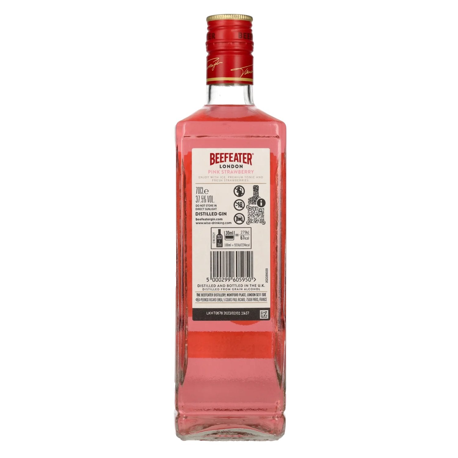 Beefeater London PINK STRAWBERRY Premium Gin 37,5% vol. 0,7l