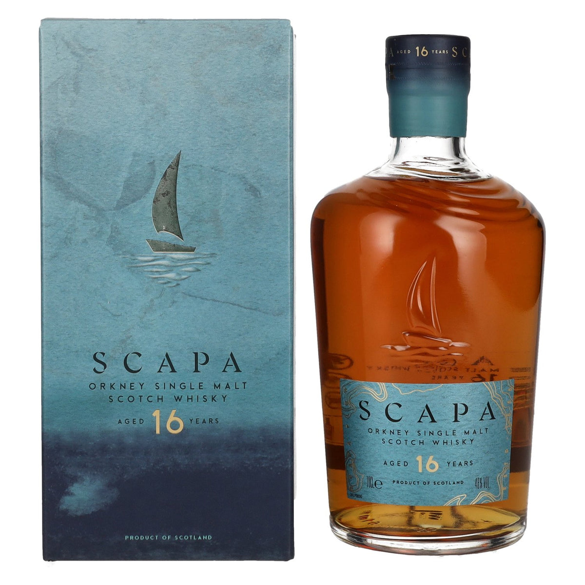 Scapa Orkney 16 Years Old Single Malt Scotch Whisky 48% Vol. 0,7l en coffret cadeau