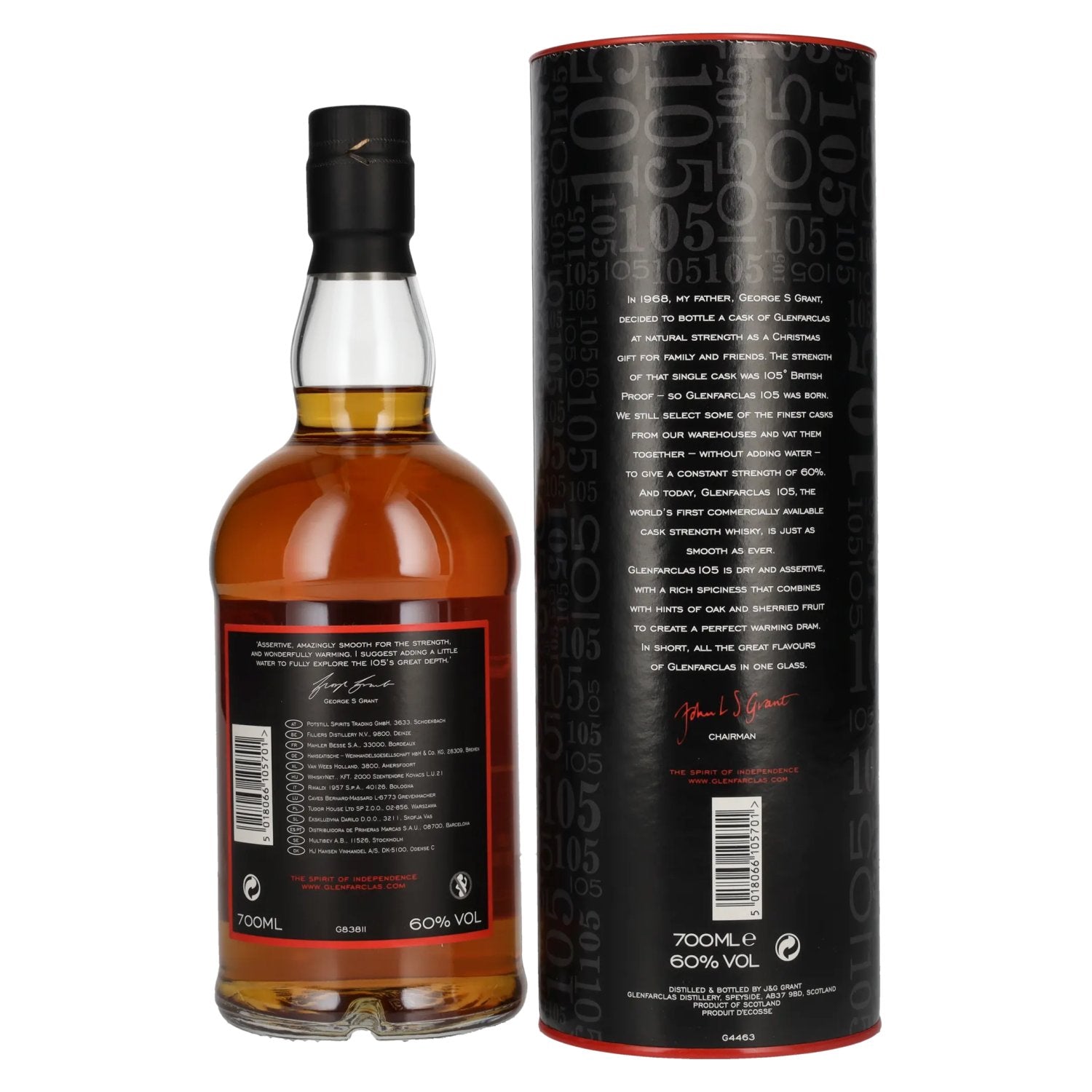 Glenfarclas 105 CASK STRENGTH Highland Single Malt 60% Vol. 0,7l in gift box
