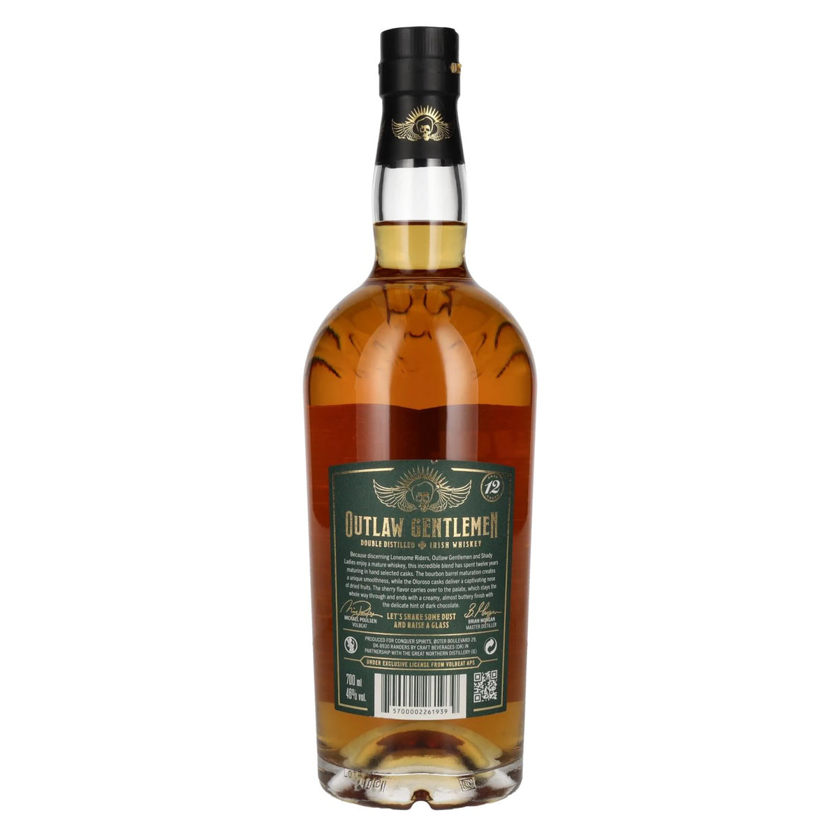 VOLBEAT 12 Years Old Outlaw Gentlemen Irish Whiskey 46% Vol. 0,7l