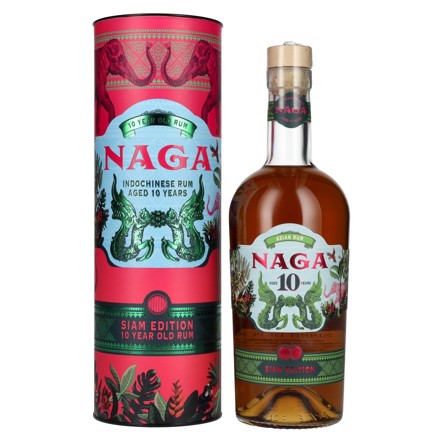 Naga 10 Years Old Indochinese Rum SIAM EDITION 40% Vol. 0,7l in Geschenkbox