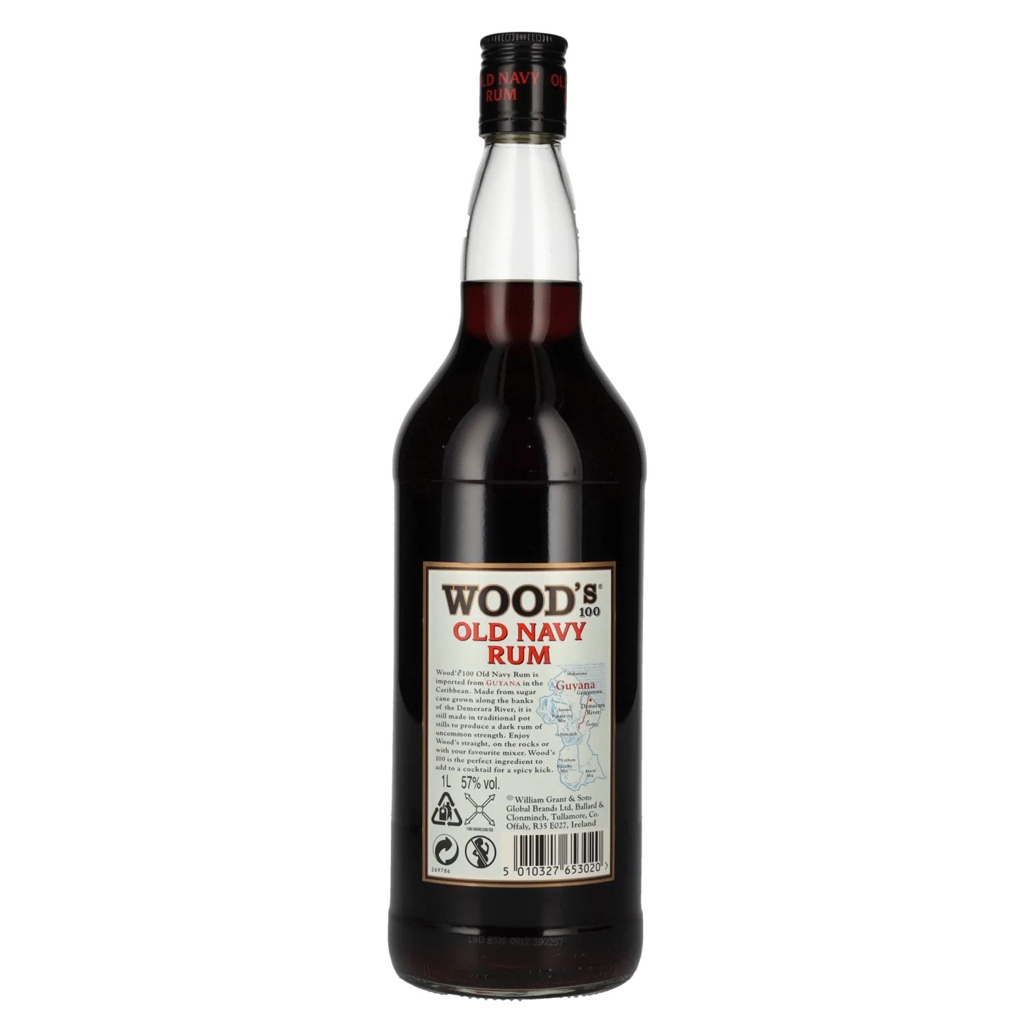 WOOD'S 100 Old Navy Rum 57% vol. 1l