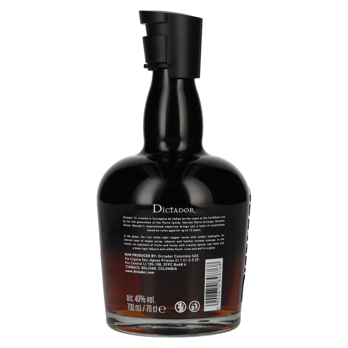 Dictador 12 Years Old Reserva Premium Roner Colombiano 40% Vol. 0,7l