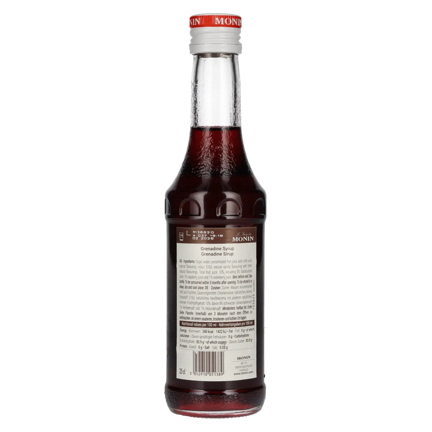 Le Sirop de Monin GRENADINE 0.25l