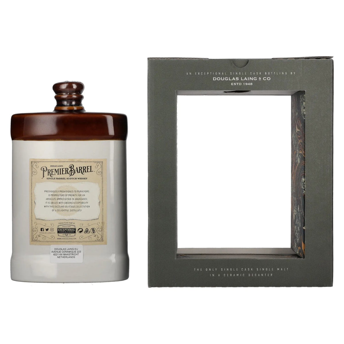 Douglas Laing PREMIER BARREL Inchgower 8 Years Old Single Malt 46% Vol. 0,7l en boîte cadeau