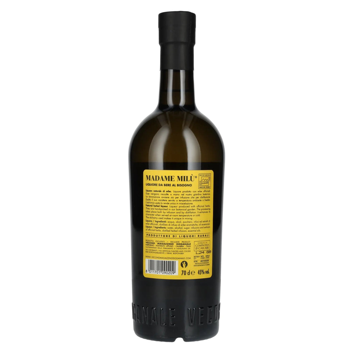 Vecchio Magazzino Madame Milù Liquore da Bere al Bisogno 45% Vol. 0,7l