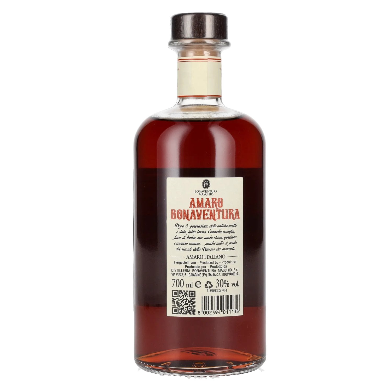 Bonaventura AMARO Erbe e Spezie 30% Vol. 0,7l