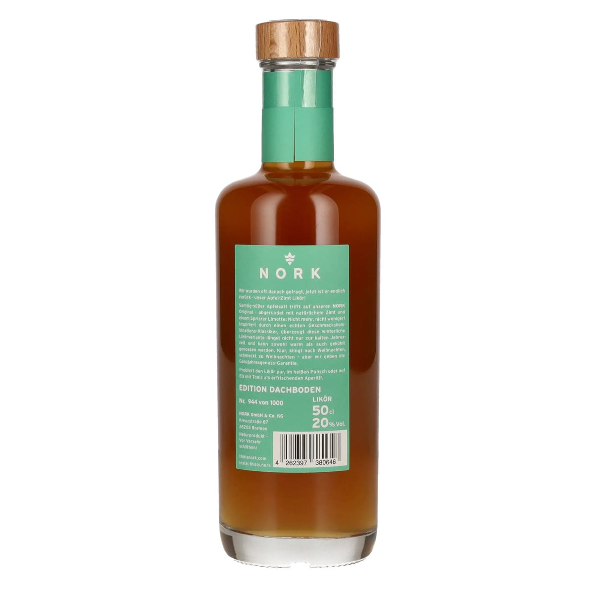 Nork Apfel-Zimt Likör Edition Dachboden 20% Vol. 0,5l