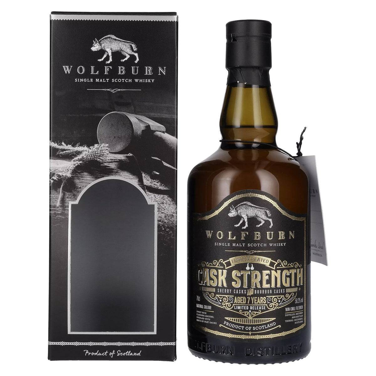 Wolfburn 7 Years Old Single Malt CASK STRENGTH Father's Day Edition 58,2% Vol. 0,7l in gift box
