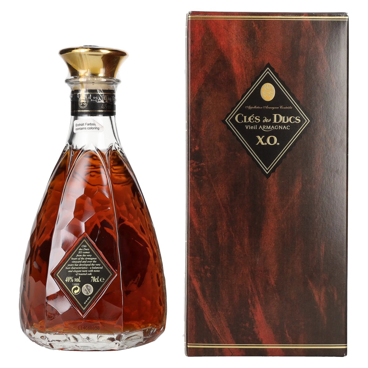 Clés des Ducs Vieil Armagnac X.O. 40% vol. 0,7l en coffret cadeau
