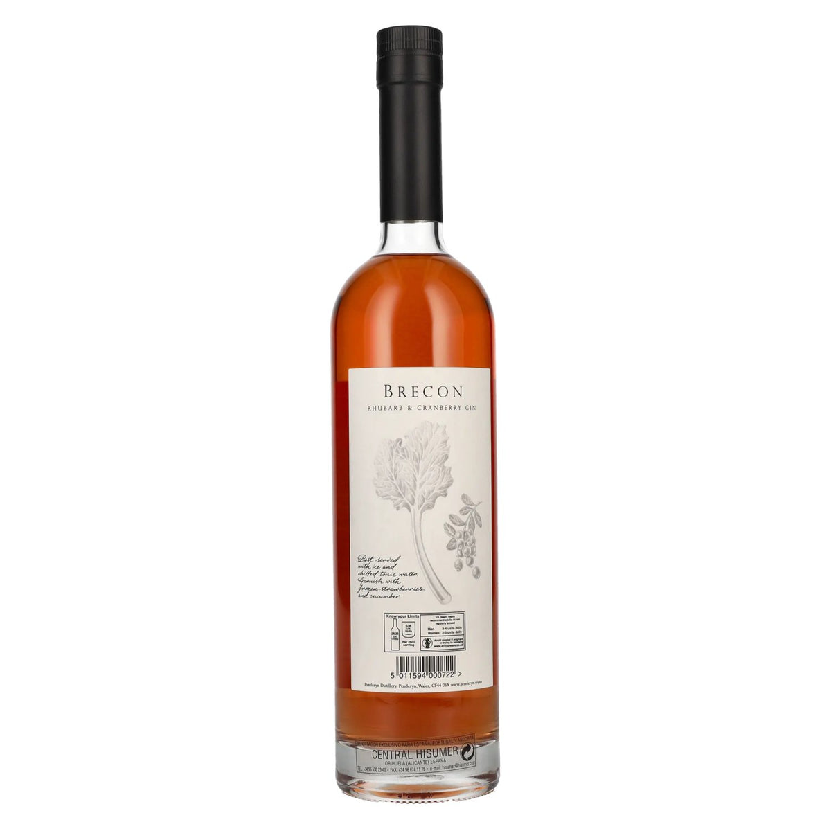 Brecon RHUBARB & CRANBERRY Gin 37,5% Vol. 0,7l