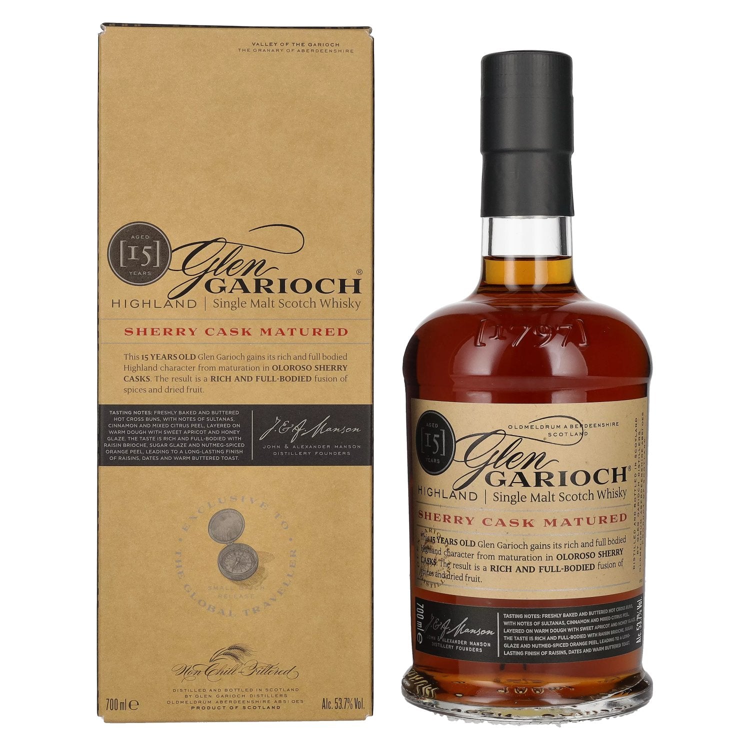 Glen Garioch 15 Years Old SHERRY CASK MATURED 53,7% Vol. 0,7l in Geschenkbox
