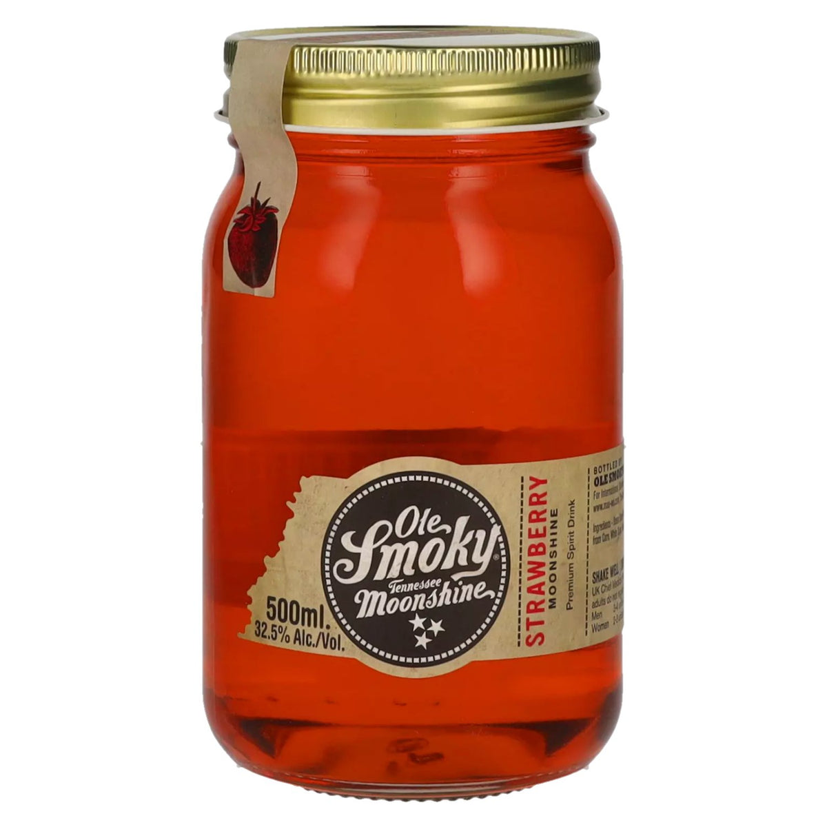 Ole Smoky Tennessee Moonshine FRAISE 32,5 % vol. 0,5 l