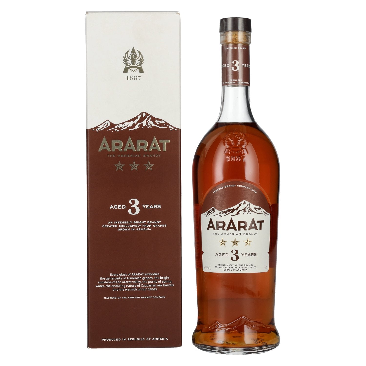 Ararat 3 Years Old 40% Vol. 0,7l en boîte cadeau