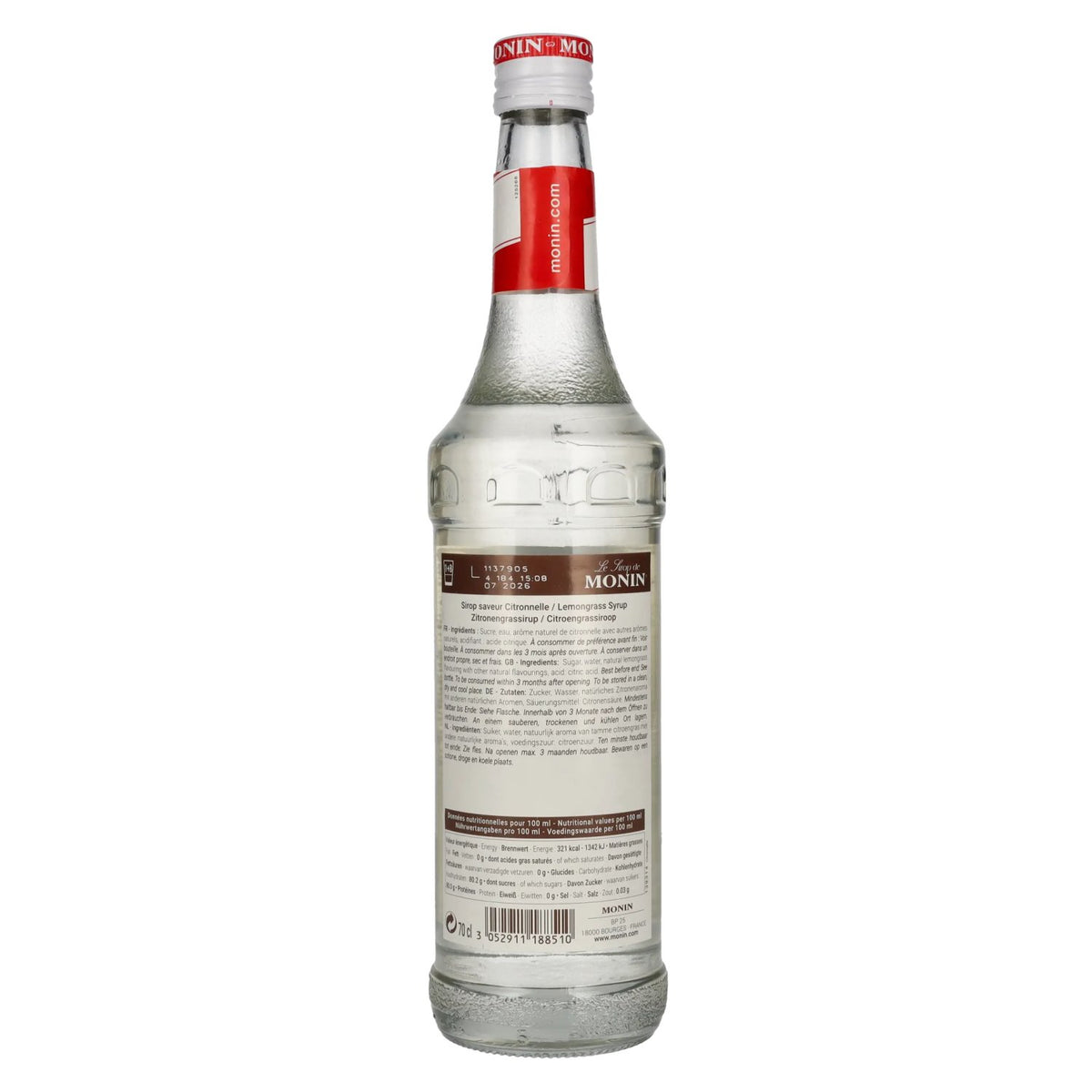 Le Sirop de Monin GAZ DE CITRON 0,7l