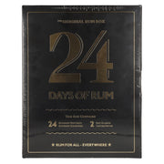 24 DAYS OF RUM The Original Rum Box Black Edition 41,3% Vol. 24x0,02l in gift box with 2 nosing glasses