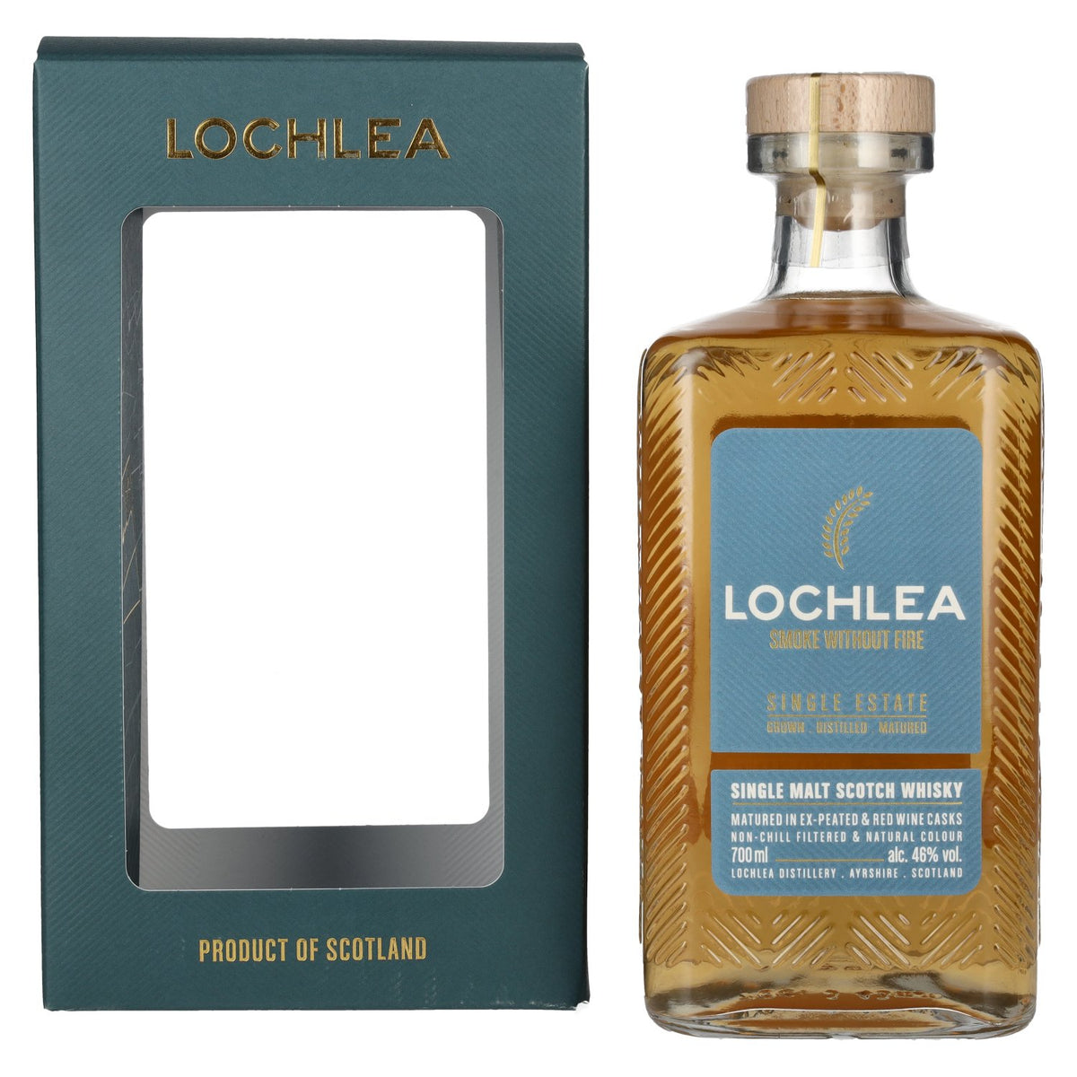 Lochlea SMOKE WITHOUT FIRE Single Estate Single Malt Scotch Whisky 46% Vol. 0,7l in gift box