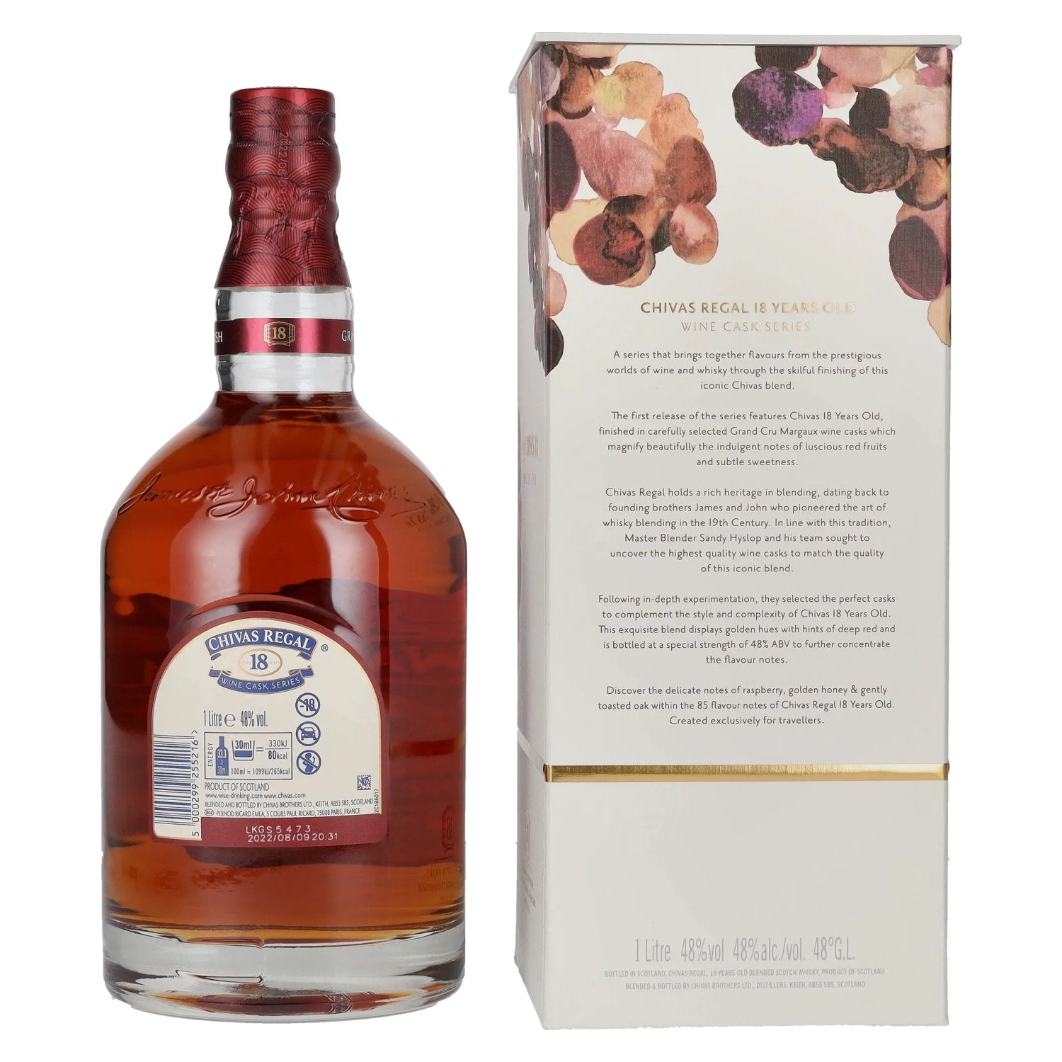 Chivas Regal 18 Years Old Margaux Cask Finish 48% Vol. 1l en boîte cadeau