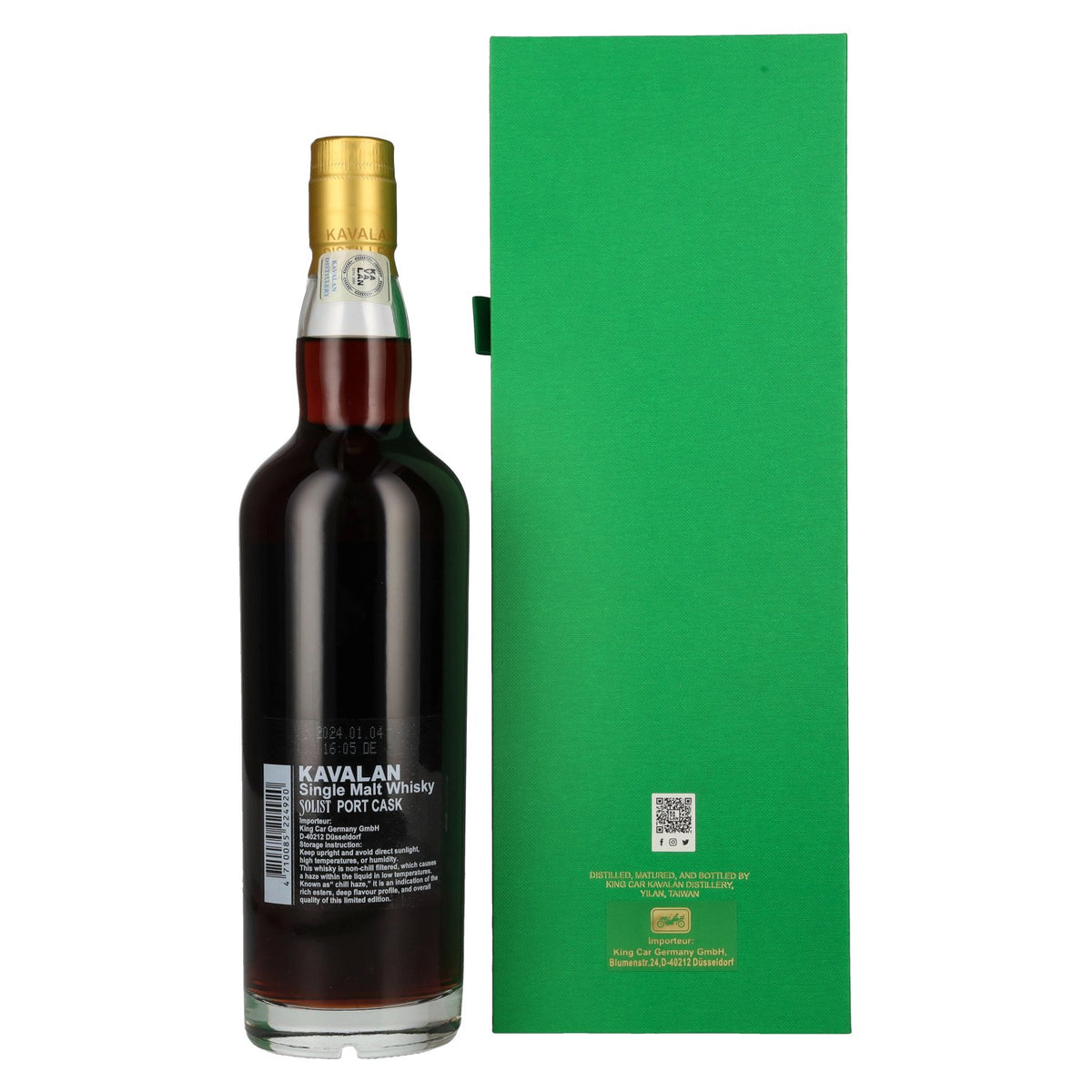 Kavalan SOLIST Single Malt Whisky Port Cask 59.4% ABV 0.7l in a gift box