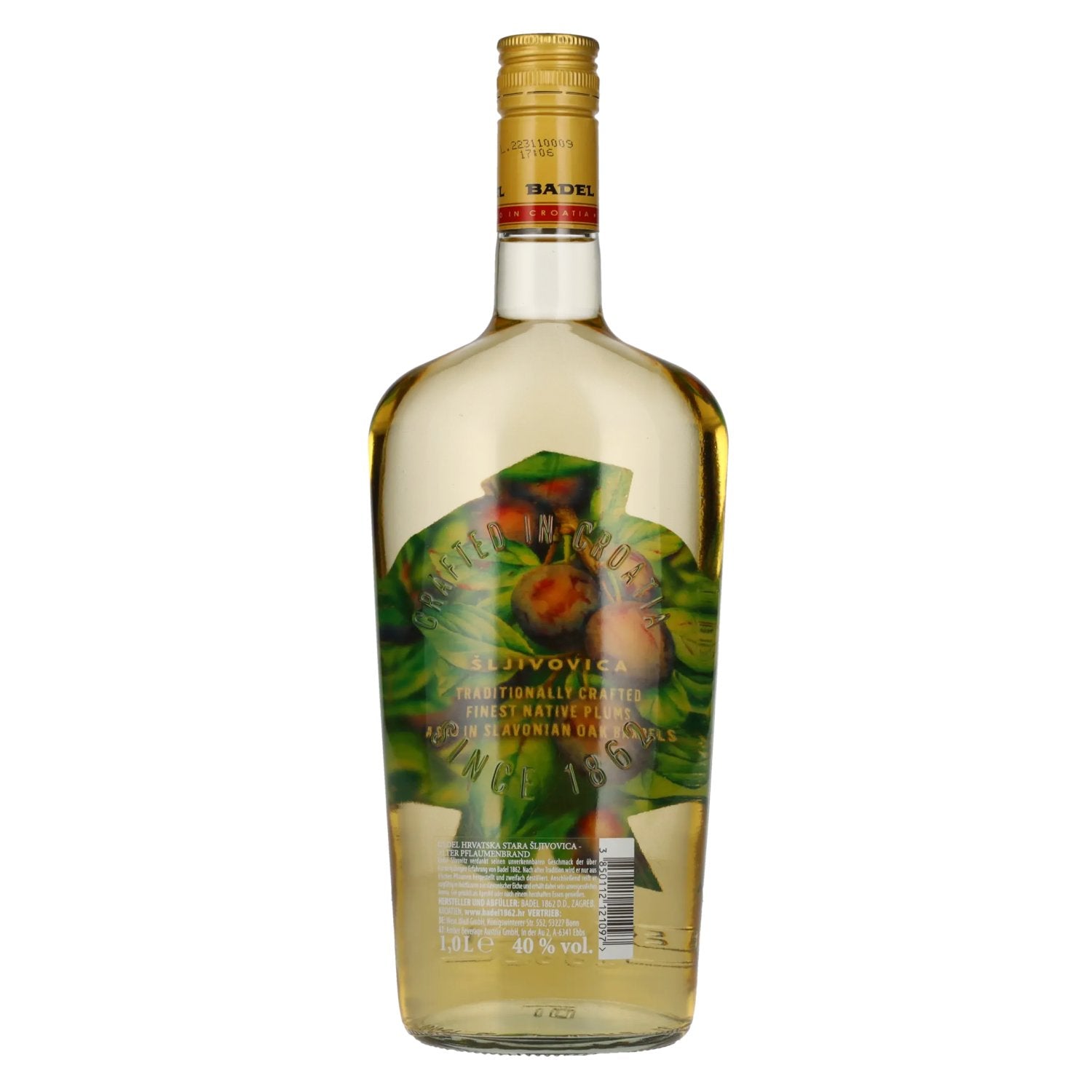 Badel Sljivovica Eau-de-vie de prune âgée 40% vol. 1l