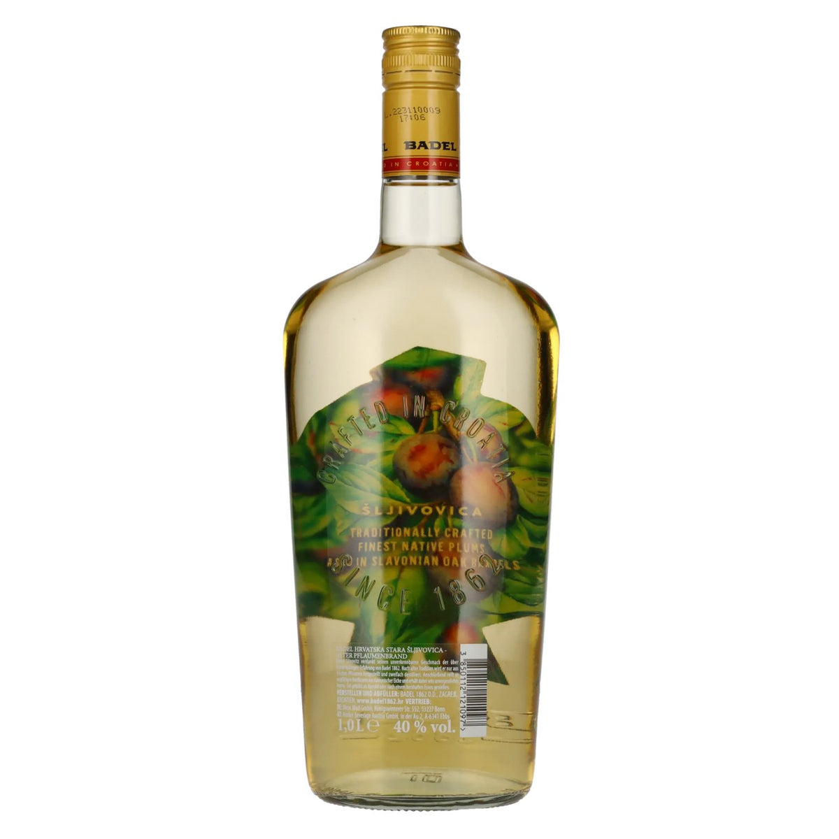 Badel Sljivovica Old Plum Brandy 40% Vol. 1l