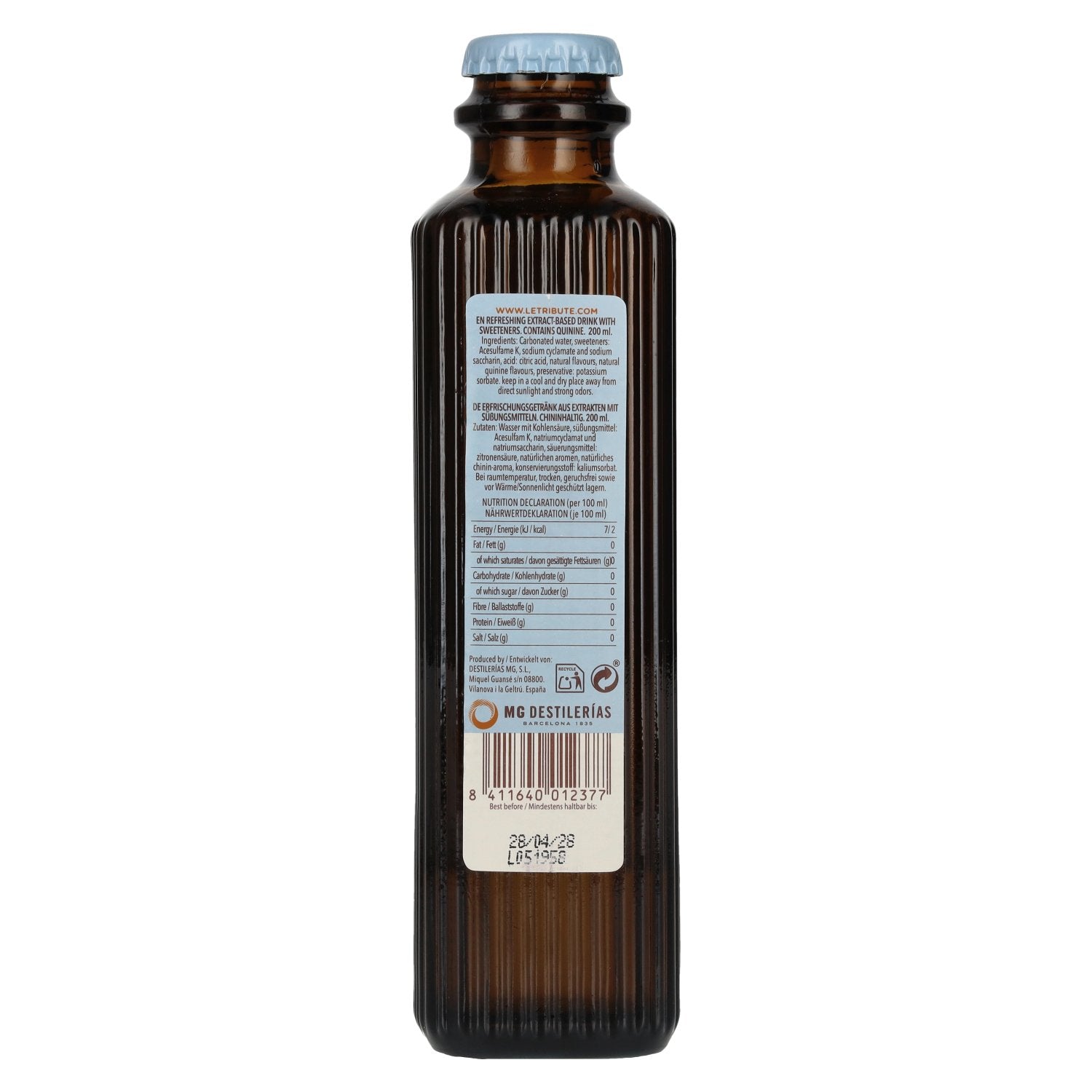 Le Tribute Tonic Water Zero 0.2 l