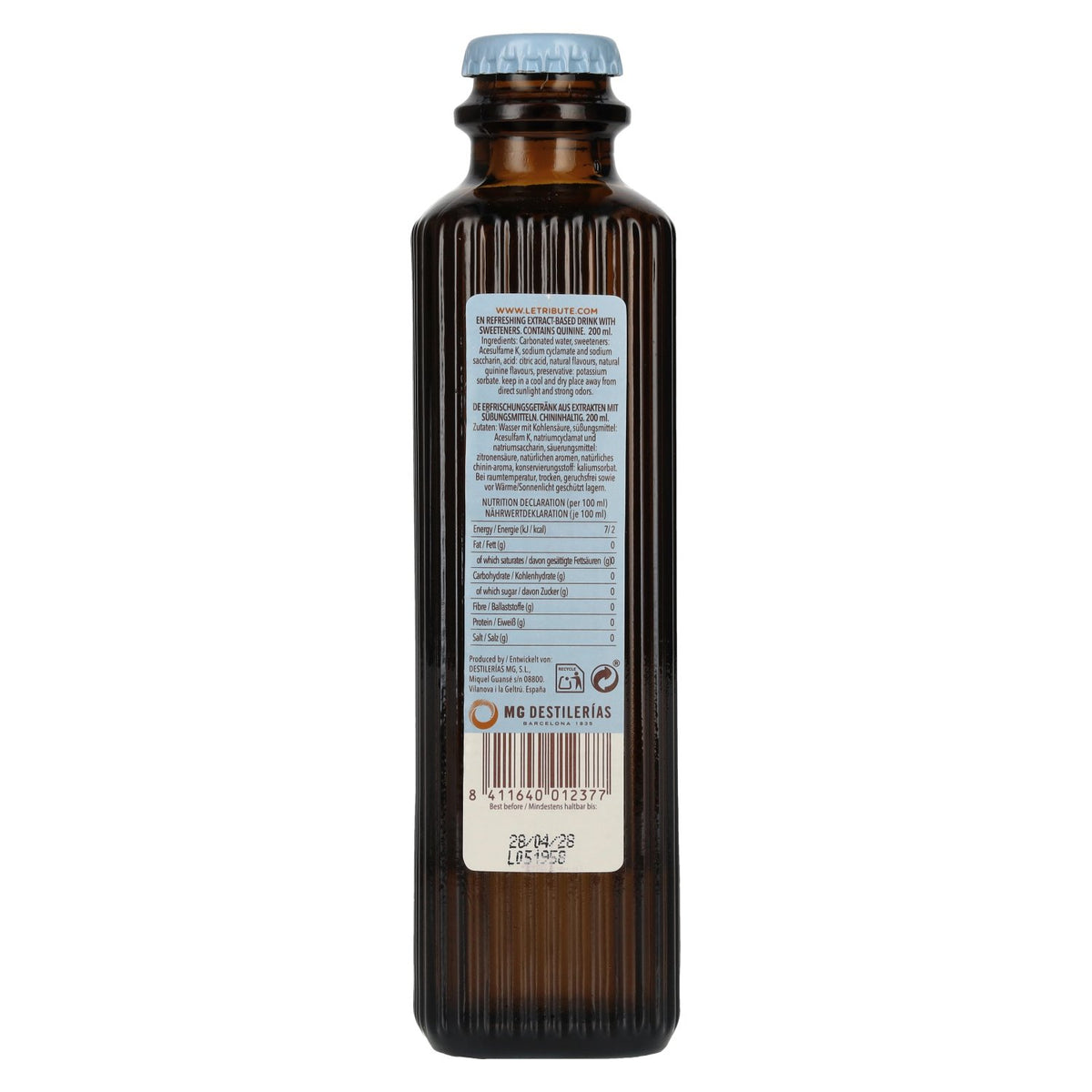 Le Tribute Tonic Water Zero 0,2l