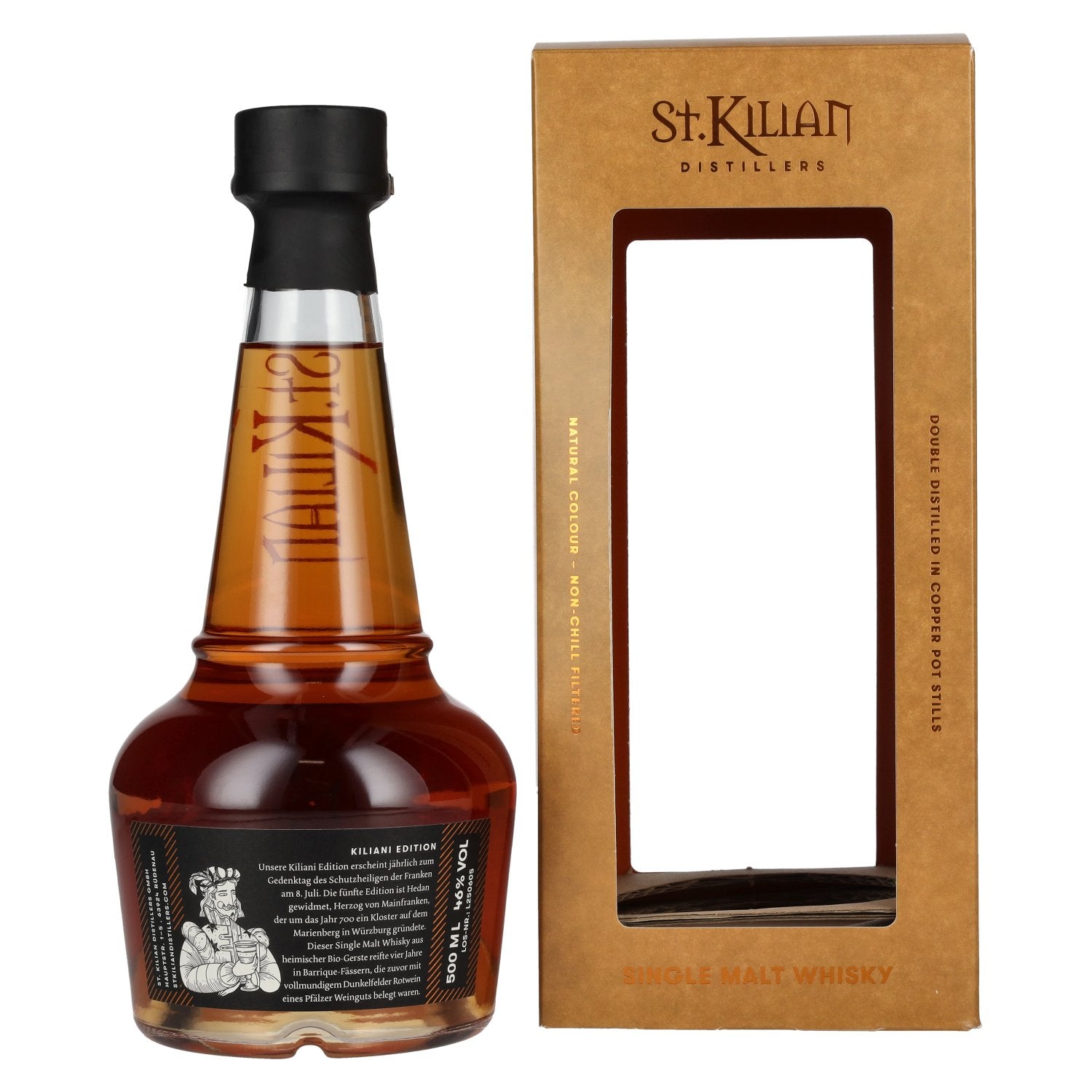 St. Kilian Kiliani Edition HEDAN Single Malt Whisky 46% Vol. 0,5l in gift box