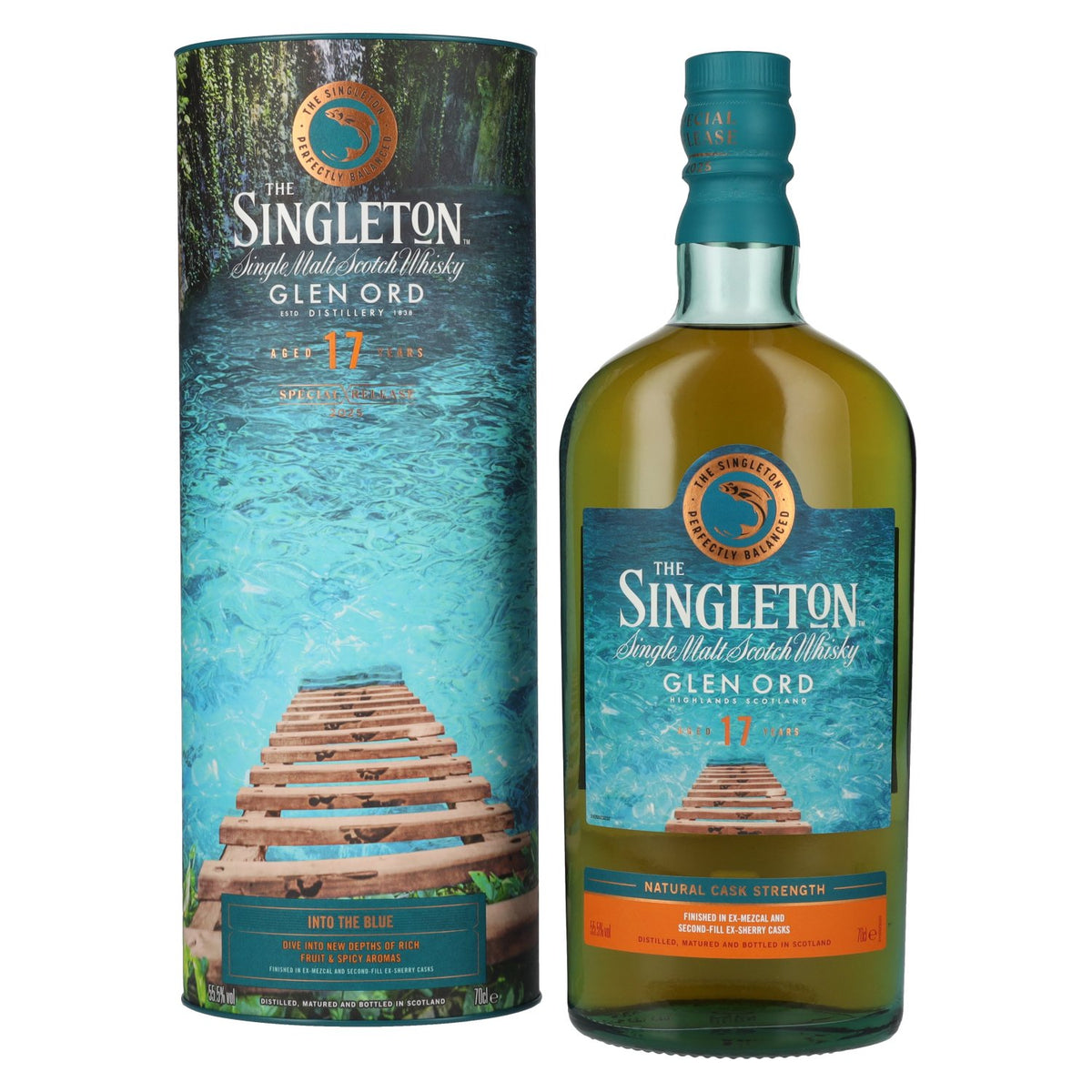 The Singleton 17 Years Old Glen Ord INTO THE BLUE Single Malt Special Release 2025 55,5% Vol. 0,7l en coffret cadeau