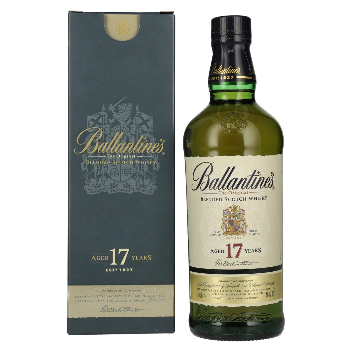 Ballantine's 17 Years Old Blended Scotch Whisky 40% Vol. 0,7l en boîte cadeau